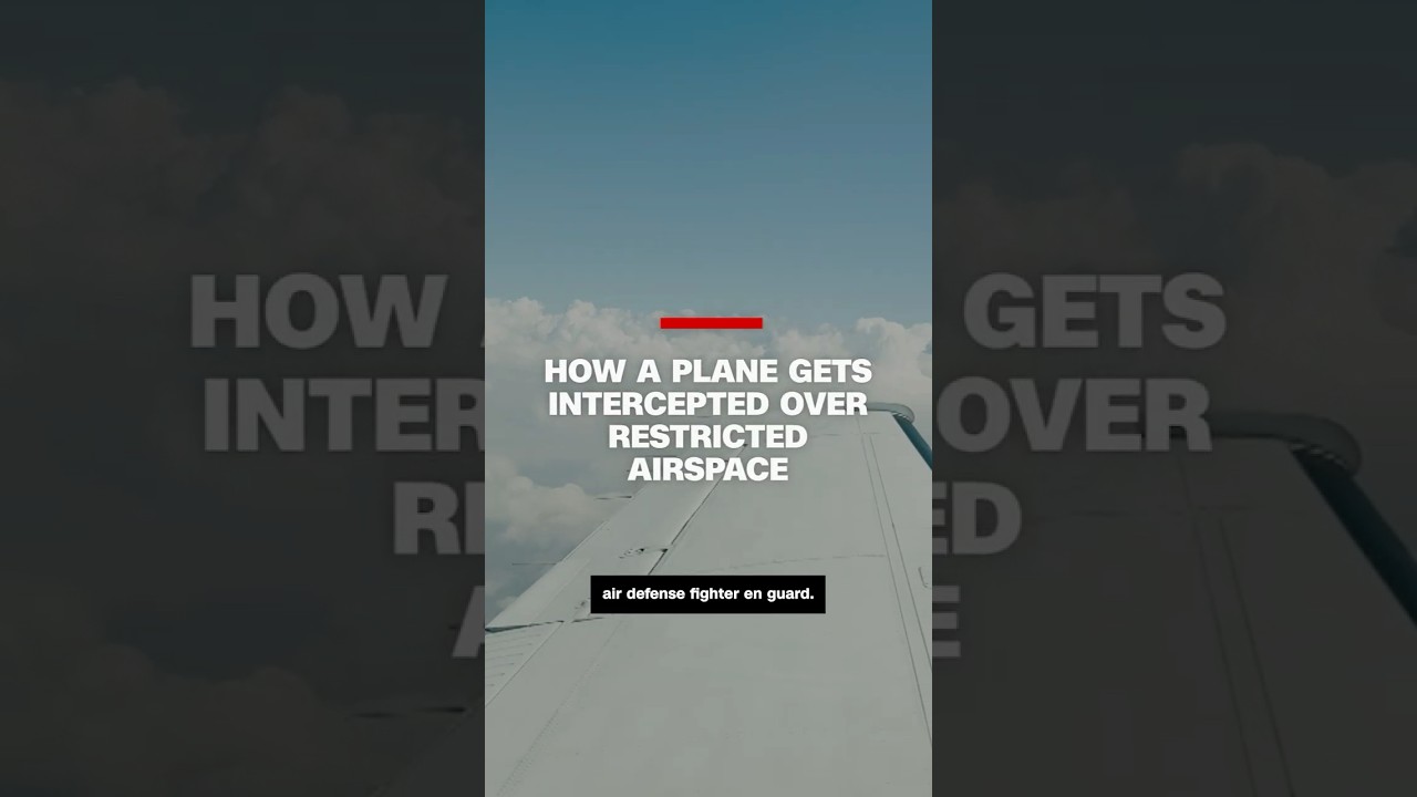 How a plane gets intercepted over restricted airspace