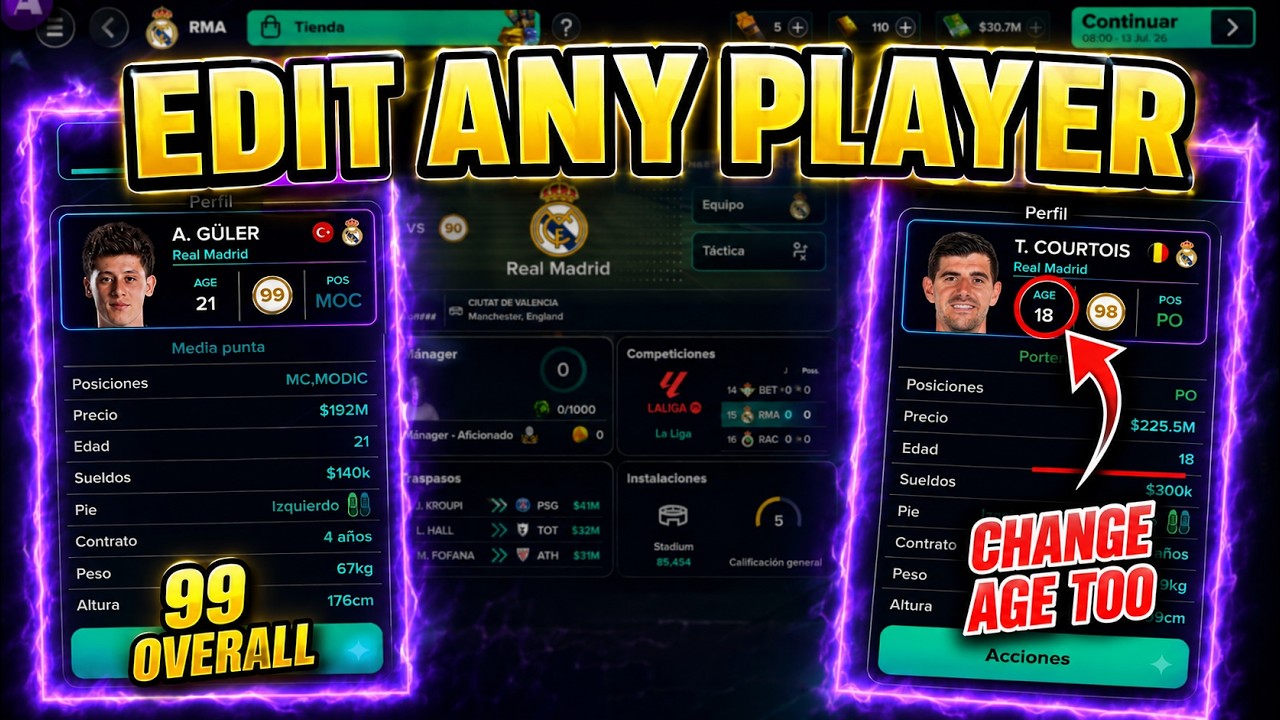 SM27: How to Edit ANY Player's Overall & Potential (99 OVERALL) | Soccer Manager 2027
