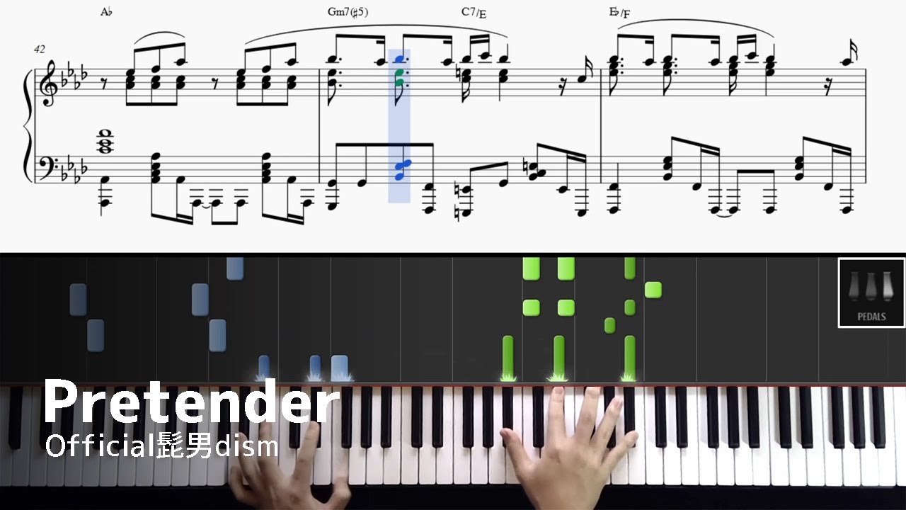 【楽譜】Pretender / Official髭男dism - ピアノ