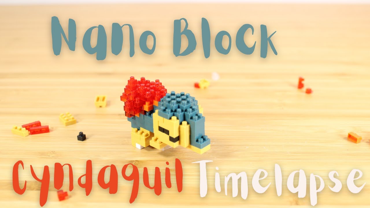 Cyndaquil Nanoblock Build Stopmotion Time-Lapse