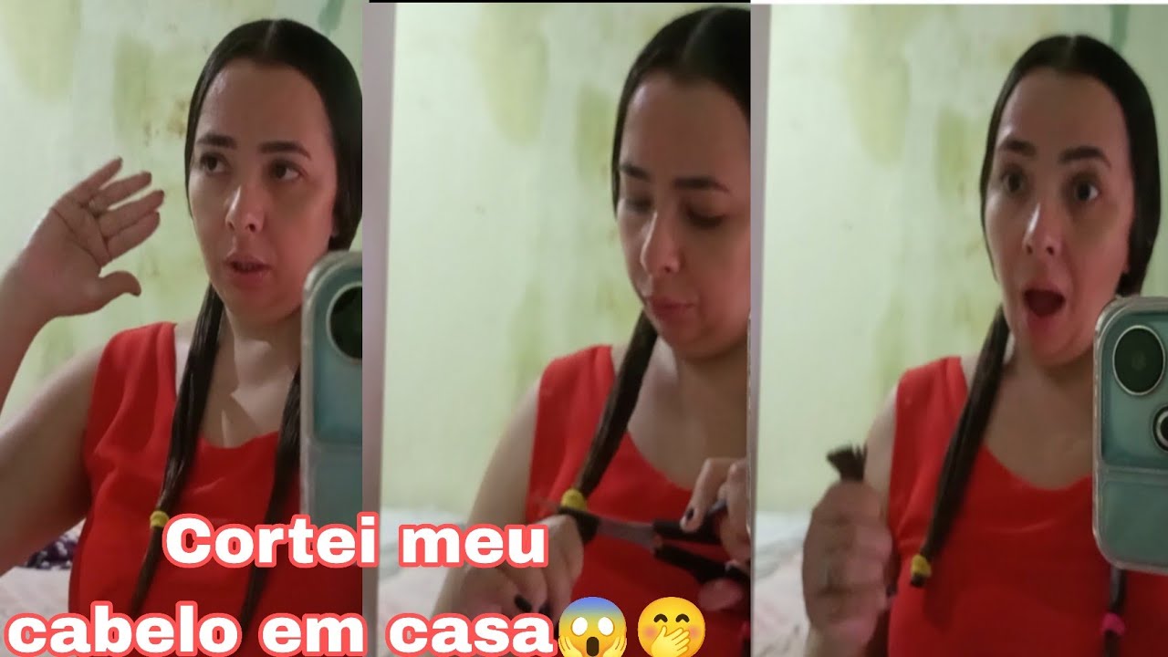 Cortando o cabelo em casa/ Loucura 🫢