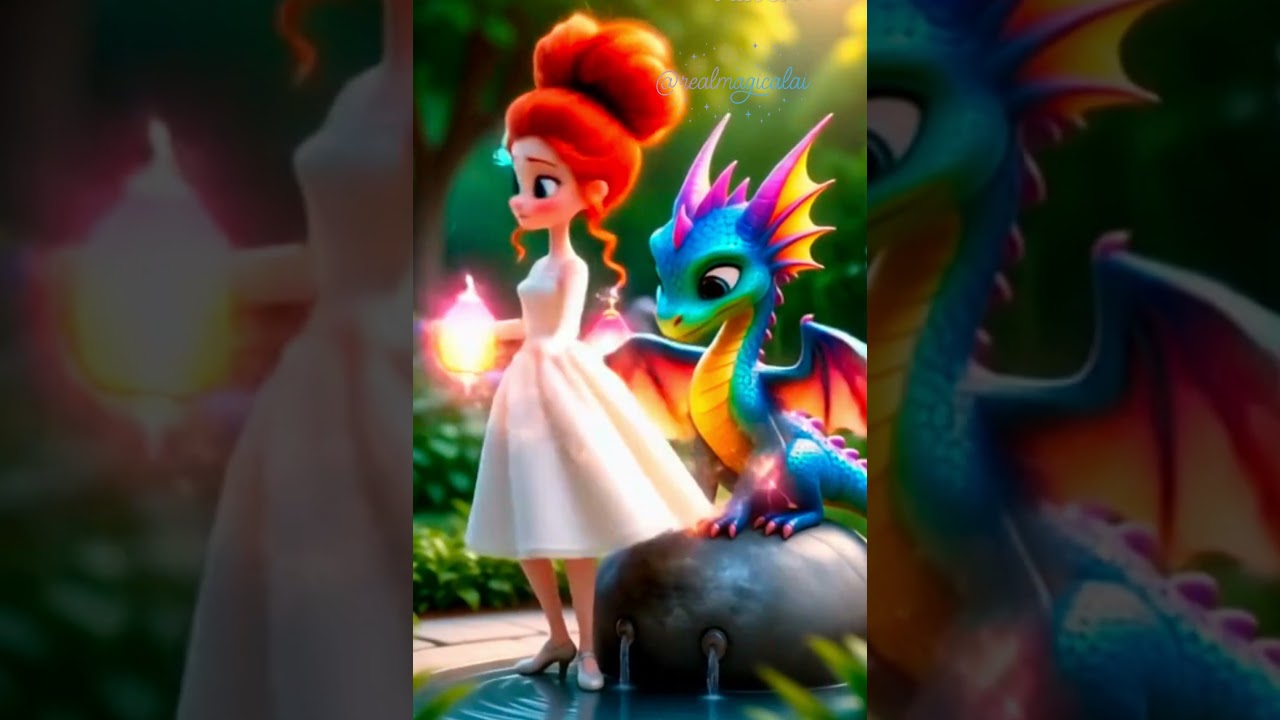 AI Girl Powered by Dragon Magic 🐉⚡ | Epic Fantasy Transformation ✨ 