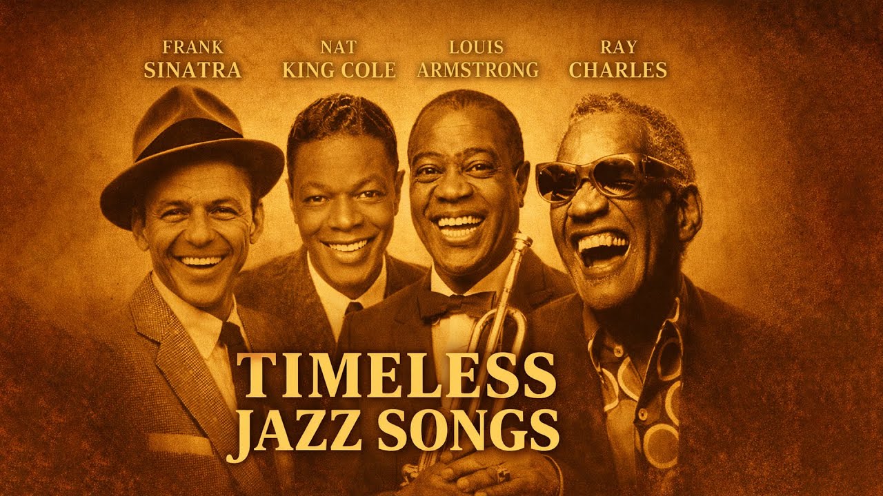 Louis Armstrong ,Nat King Cole, Frank Sinatra : Best Old song Of The 50's 60's 70's| Vintage Jazz