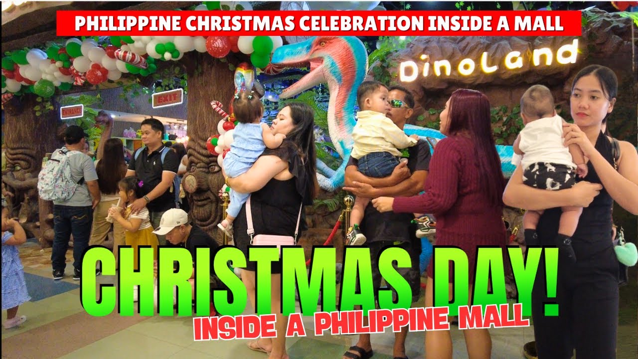 [4K] CHRISTMAS DAY INSANE CROWDS AT A PHILIPPINE MALL 🇵🇭 | SM NORTH EDSA