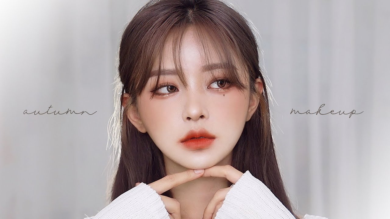 No Voice) 요즘 하는 반묶음 가을 베이지 메이크업 🍂🍁 Daily Autumn Glam Makeup Tutorial