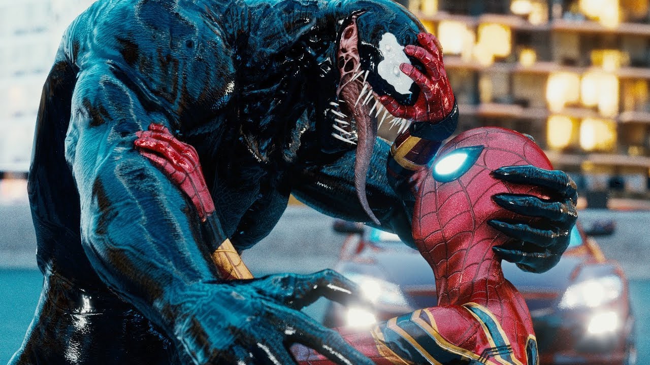 VENOM vs SPIDER-MAN PS4, INTO THE SPIDER-VERSE MILES MORALES & SPIDER-GWEN STACY FIGHT
