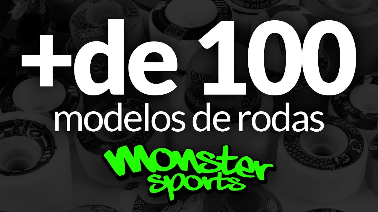 Mais de 100 modelos de Rodas para Skate &eacute; na Monster Sports