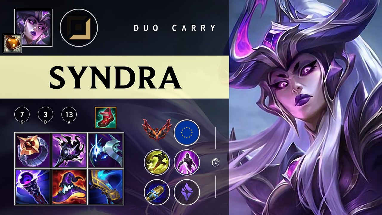 Syndra Carry vs Varus - EUW Grandmaster Patch 26.03