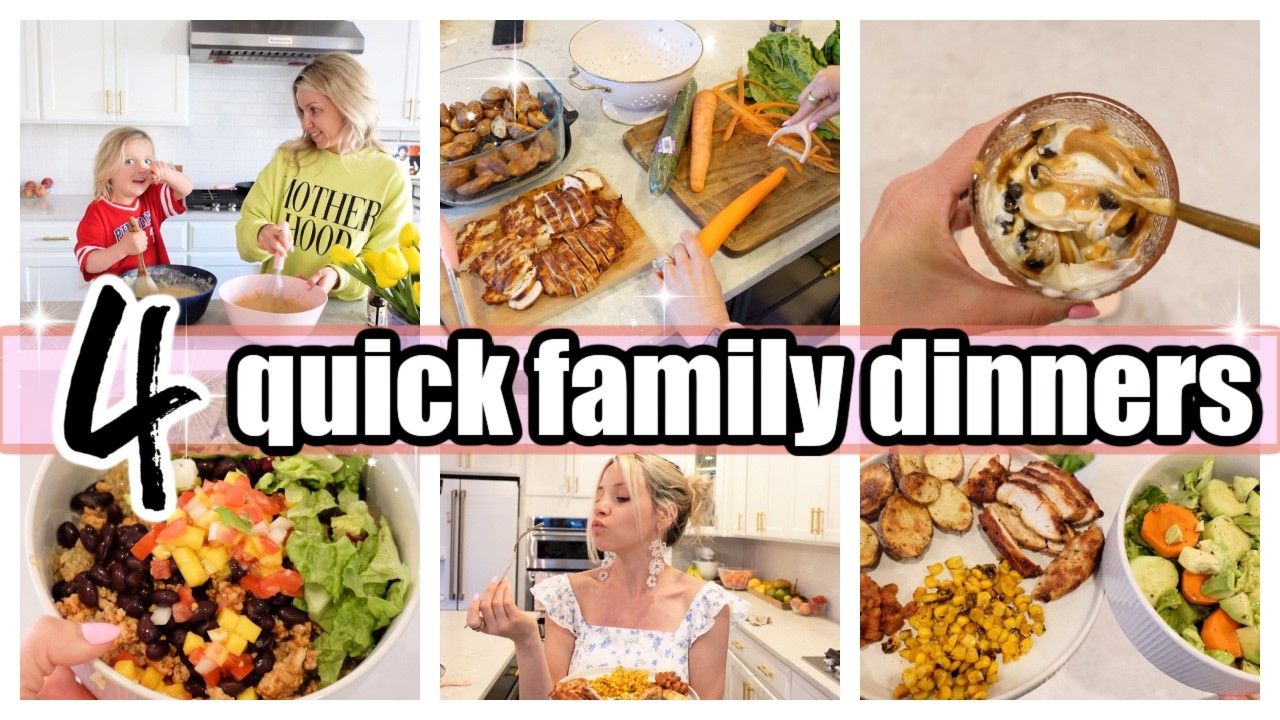 4 Easy & Healthy Meals for a Family of 6 | Budget Friendly & Delicious