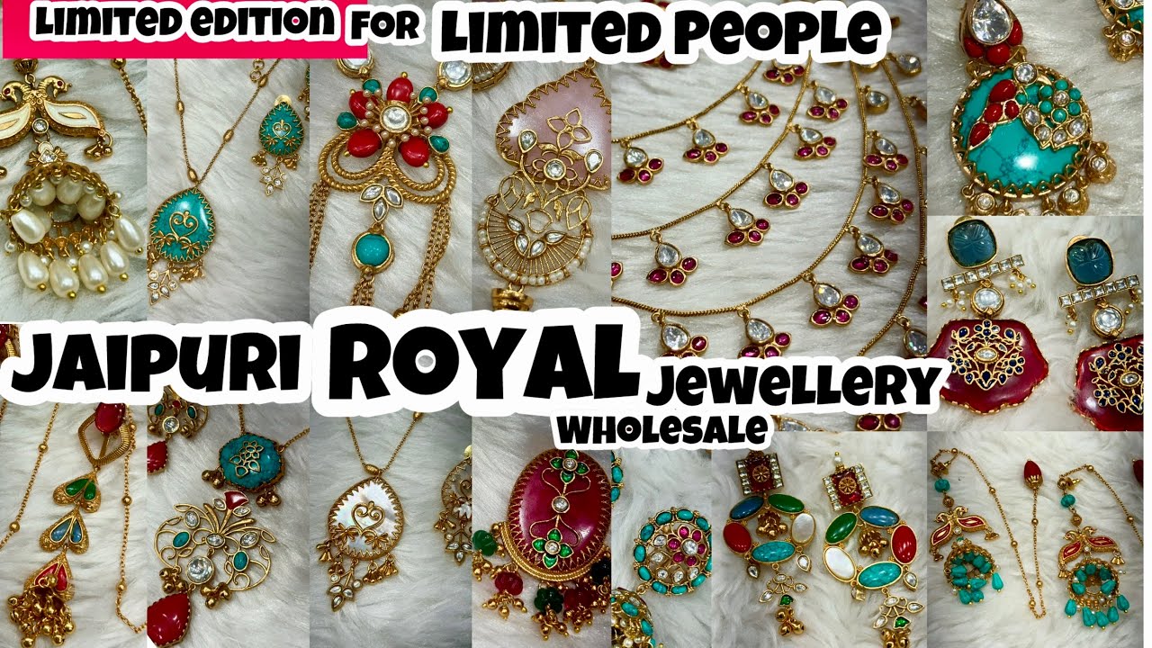 Jaipuri Royal Jewellery Wholesale Market in Delhi | High Quality Kashmiri Earrings Wholesale 