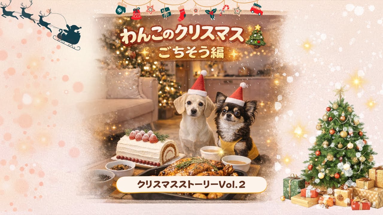 【感動】大好きな相棒のために…チワワが一生懸命クリスマスのお祝いを準備する動画