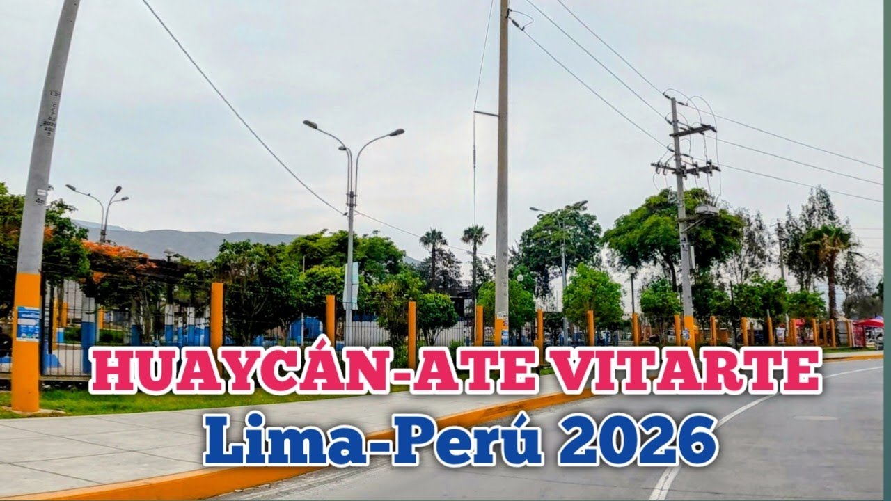 LIMA PERÚ 4K | UN RECORRIDO POR LAS AVENIDAS DE HUAYCÁN | DÍA 09/01/2026