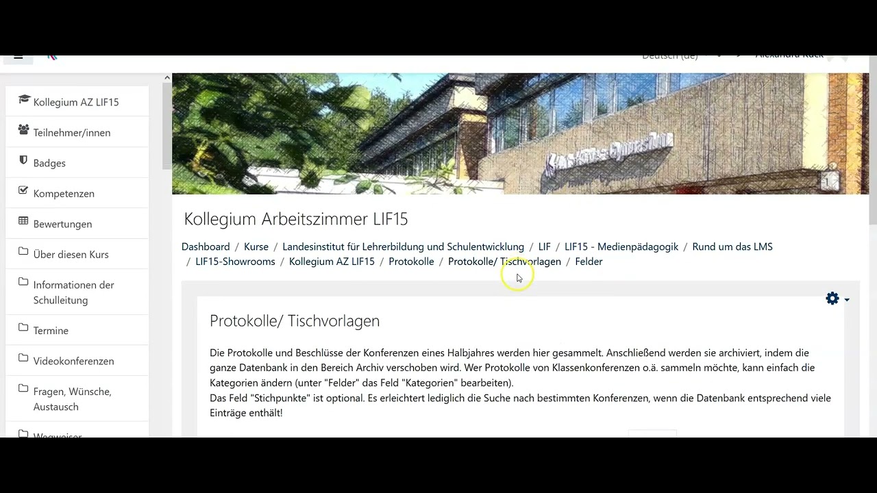 Moodle - Datenbankaktivität - Einführung