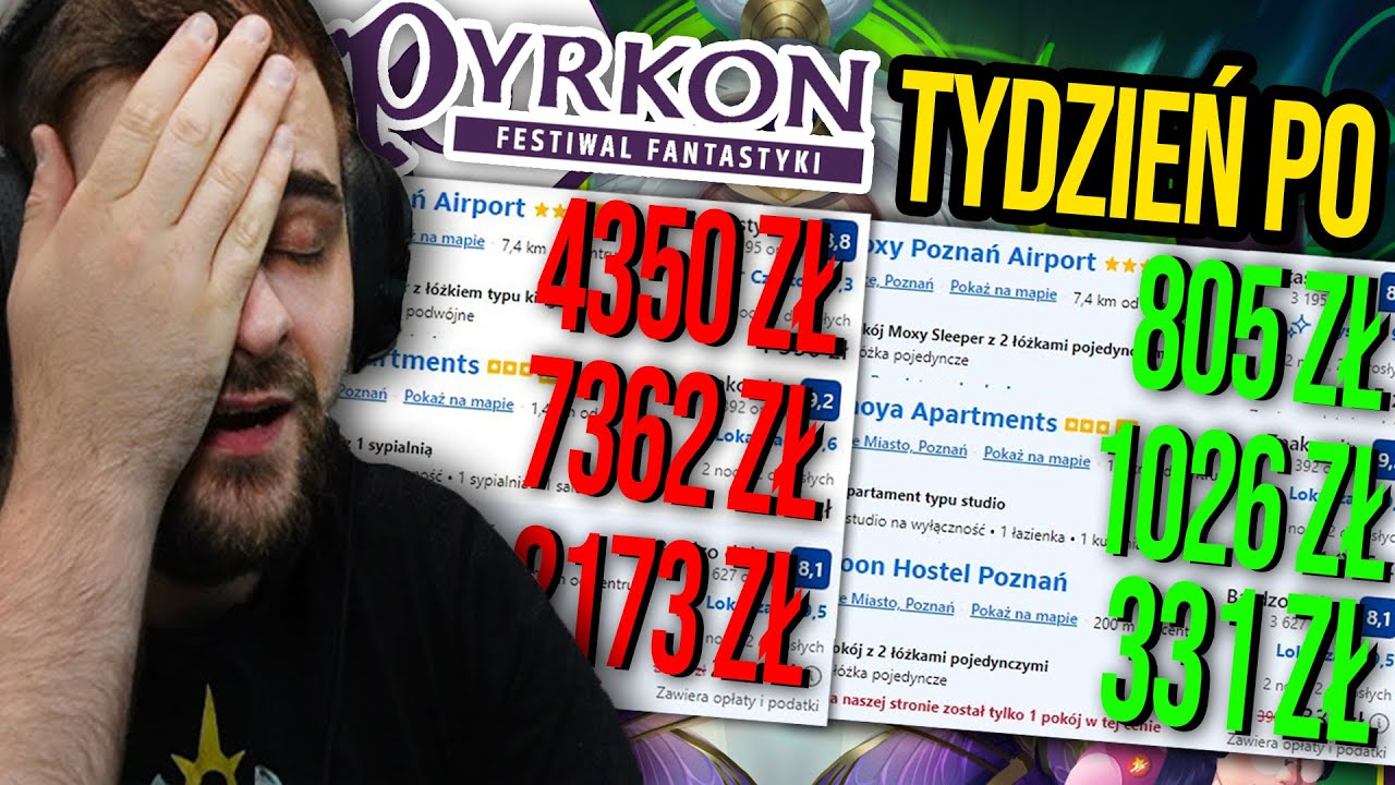 Ceny noclegów na Pyrkon 2024 są ABSURDALNE @bonkol