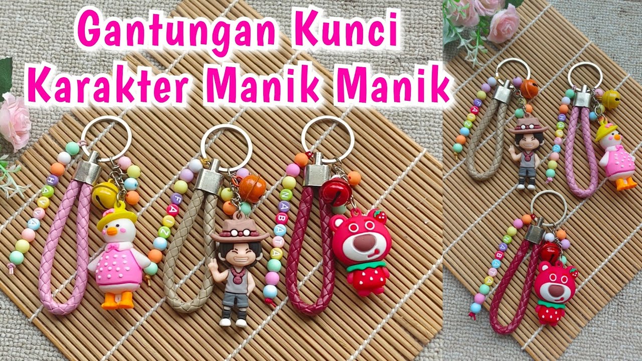Gantungan Kunci Karakter Manik-Manik