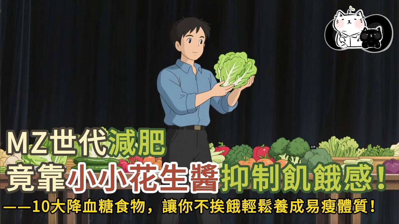 驚！MZ世代減肥竟靠小小花生醬抑制飢餓感！還有這10大降血糖食物，讓你不挨餓輕鬆養成易瘦體質！更關鍵