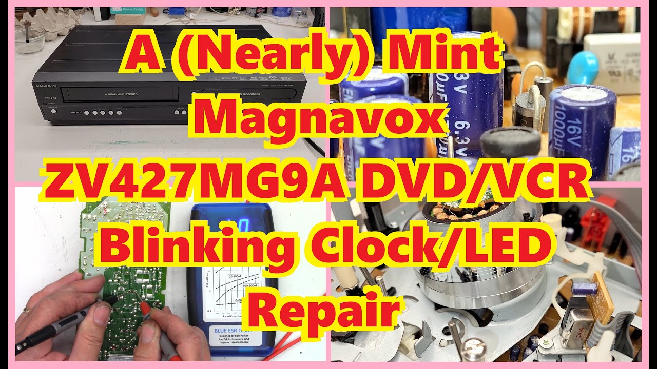 Magnavox ZV427MG9A in nearly MINT condition. Only one issue easily repaired - Flashing display