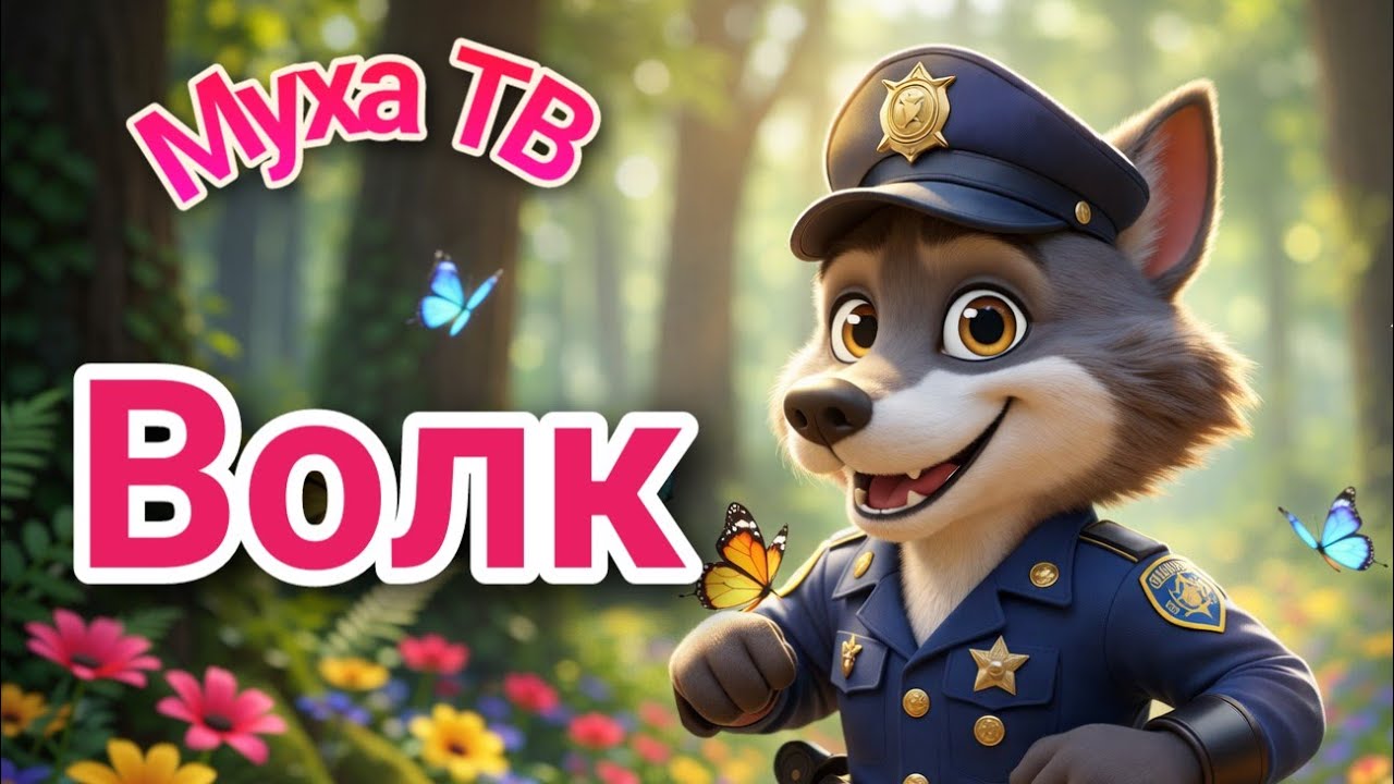 ВОЛК-ПОЛИЦЕЙСКИЙ! Песенки для малышей! Муха ТВ № 79