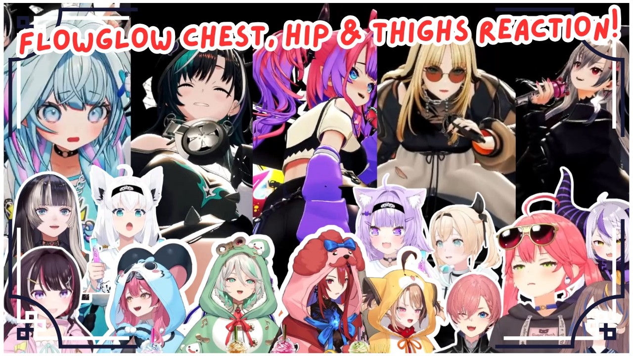 Holomems REACTION to FlowGlow CURVES Is So WILD! 😱🍑 | Hololive Clip