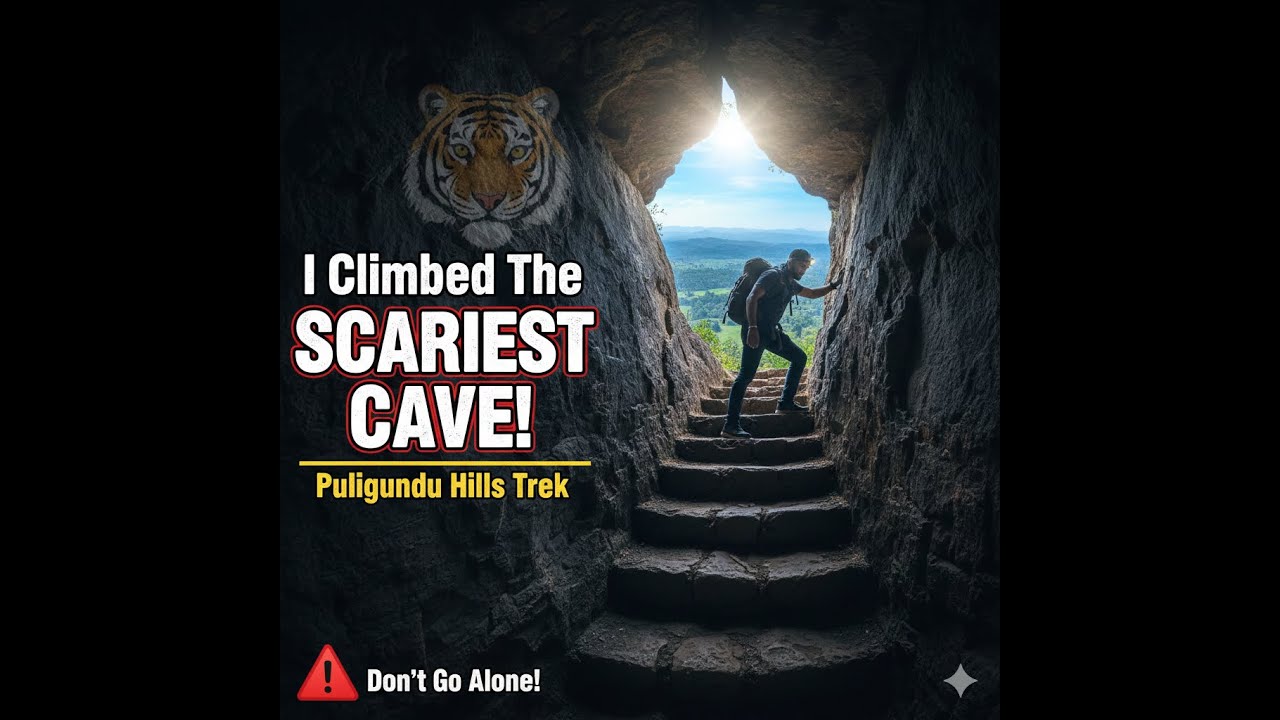 I Climbed the Scariest Cave Stairs in South India! 😱 | Puligundu Hills Trekking