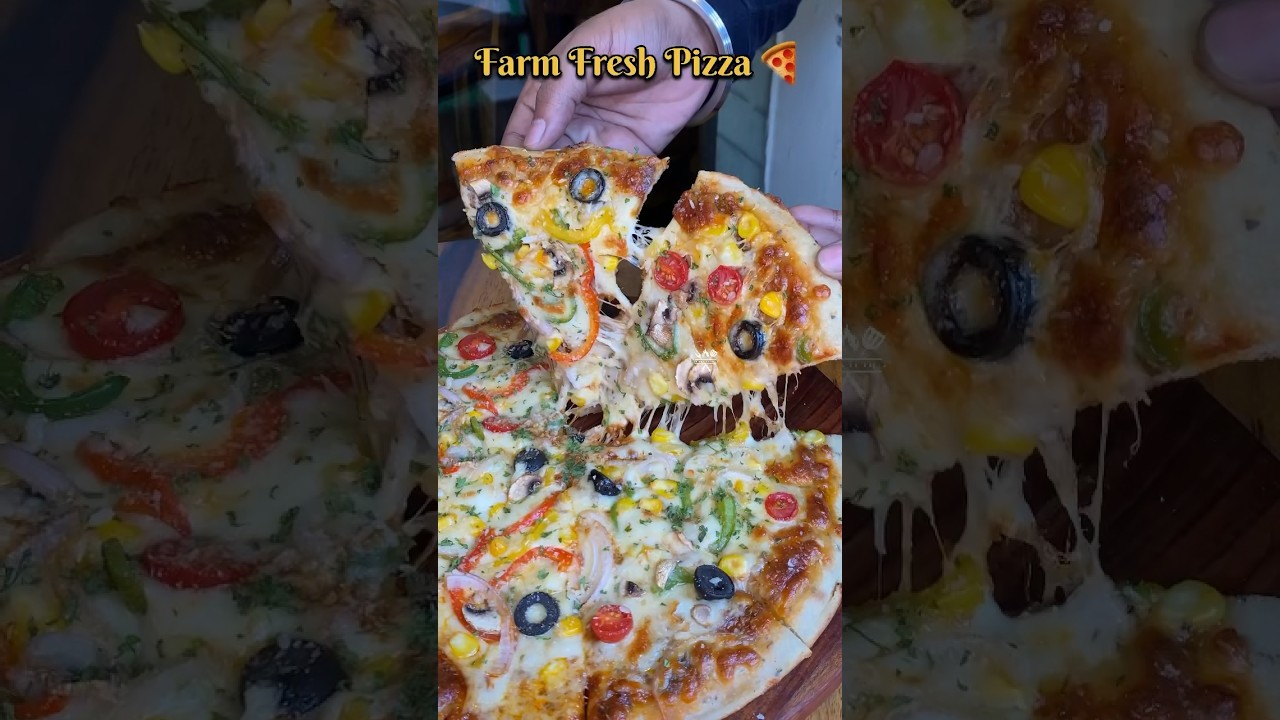 Farm Fresh Pizza #trending #food #shorts #pizza #youtubeshorts #ytshorts #viral #streetfood #delhi