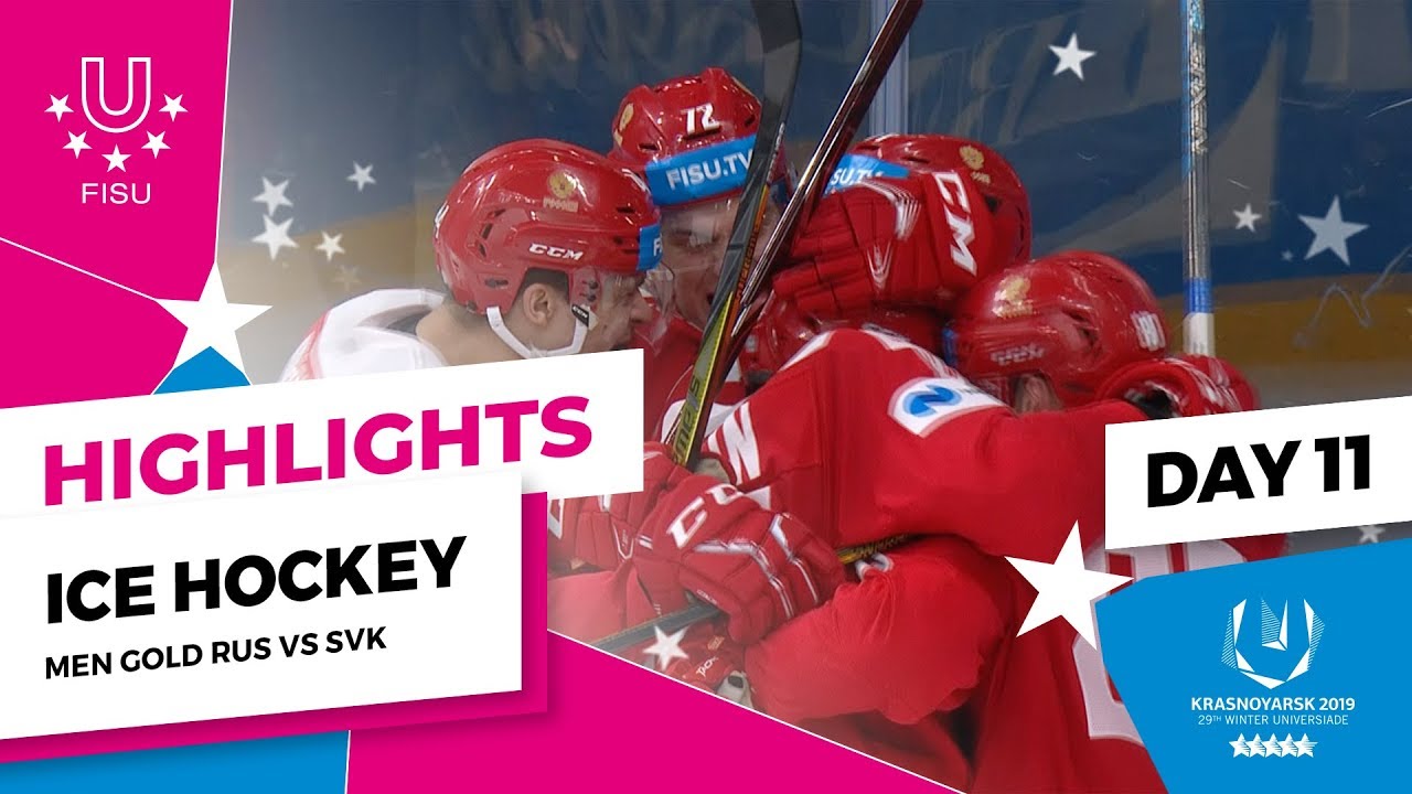 Highlights day 11 I Ice Hockey Men Gold RUS v SVK | Winter Universiade 2019