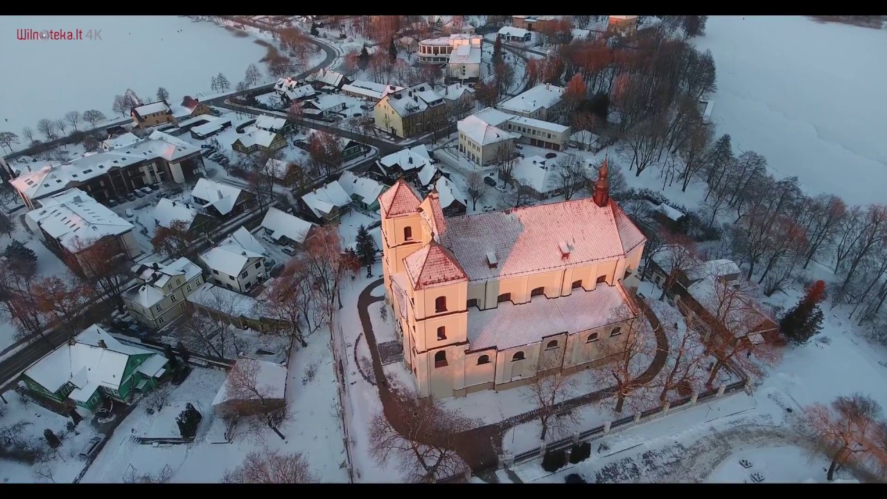 Troki z lotu ptaka/Trakai iš oro 4K /wilnoteka.lt