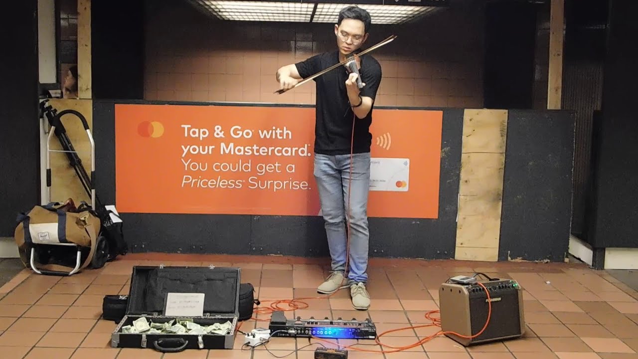 NYC Busking 뉴욕 버스킹 at Grand Central 그랜드센트럴 - Canon/캐논 D Major - Pachelbel -