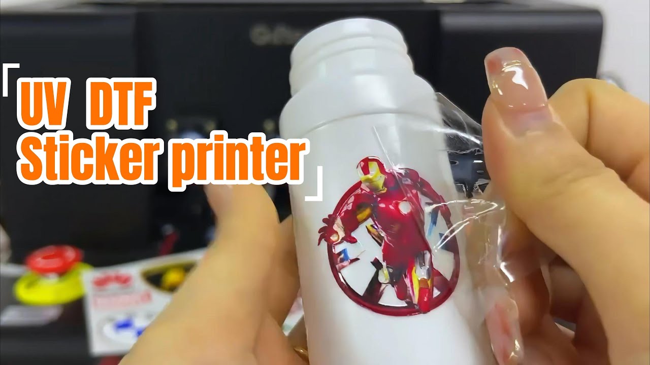UV DTF Mini Printer/ Printing AB Film Transfer Sticker/ Crystal Label Printer/ A3 UV Flatbed Printer