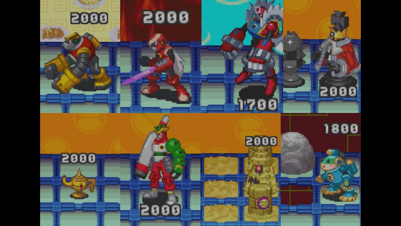 Megaman Battle Network 3 - All Omega (&Omega;) Navi Boss Battles