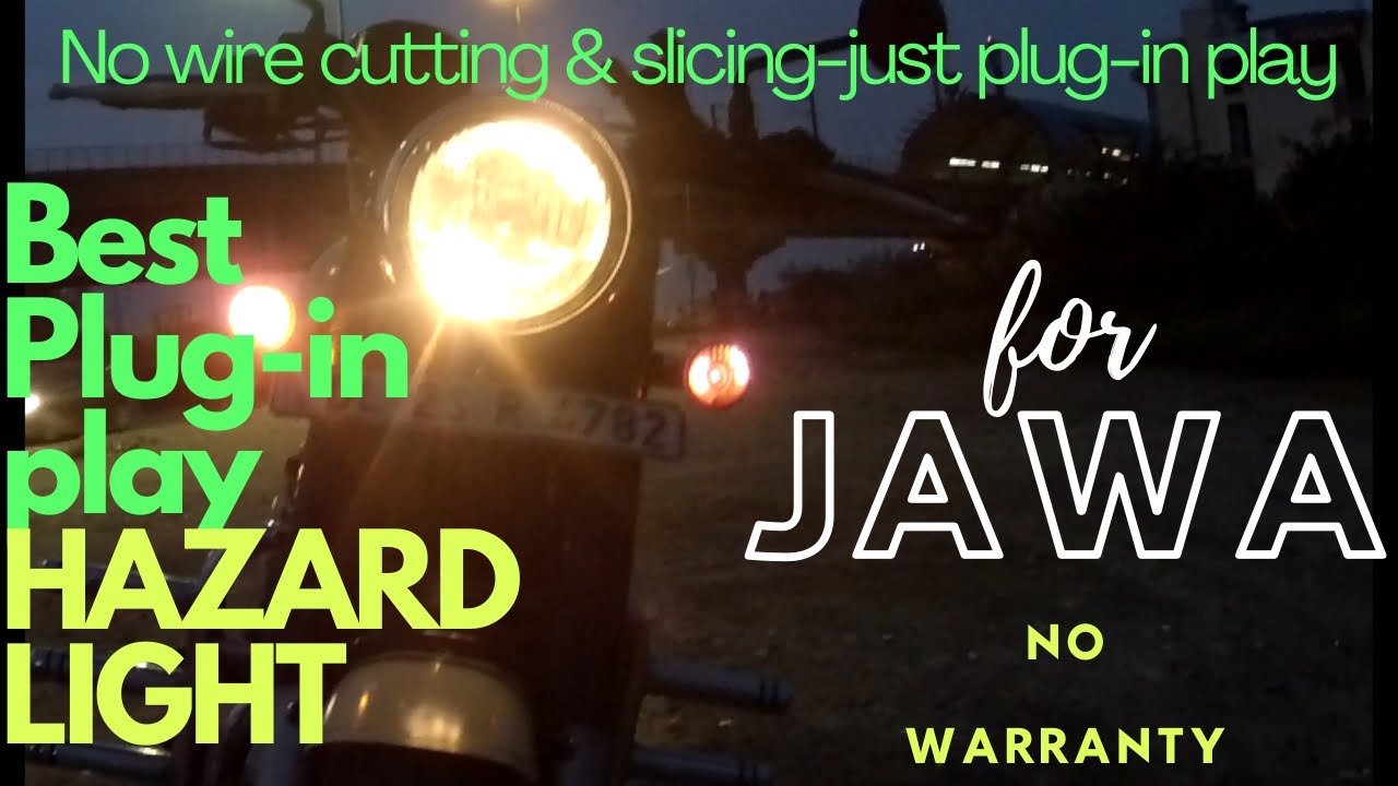 SIMTAC INSTALLATION IN JAWA 42 | BEST PLUG-IN PLAY HAZARD LIGHT FOR JAWA | NO WARRANTY ISSUE