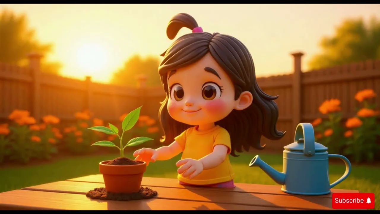 Grow little plant song I Animated song I Catchy music for kids