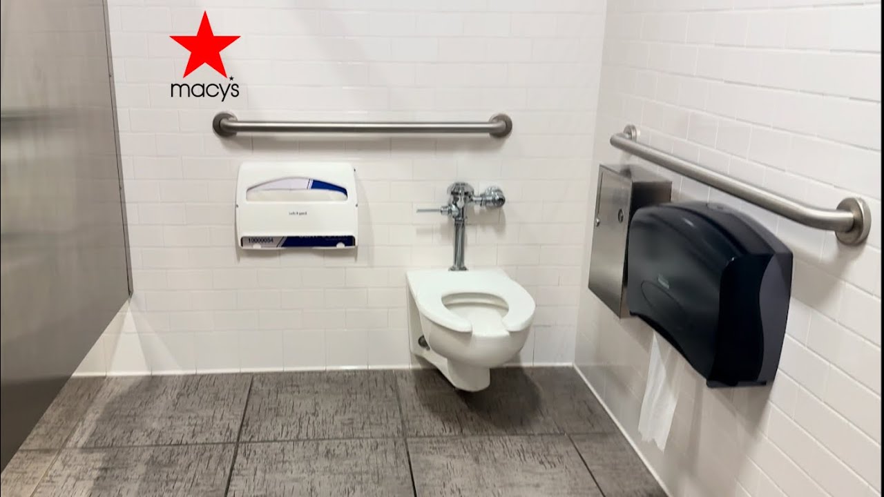 Women’s & Men’s Restroom Tour | American Standard Toilet Flush | Macy’s, Ala Moana Mall, Honolulu HI