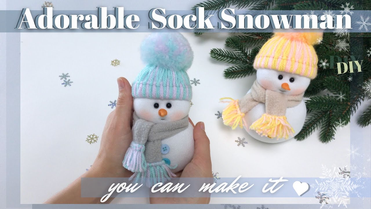 #diy Snowmen ☃️ How to make Sock Snowman 🎄Christmas Craft