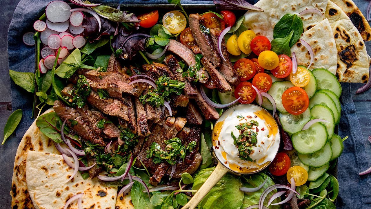 Chimichurri Steak Salad + the BEST Chimichurri sauce recipe