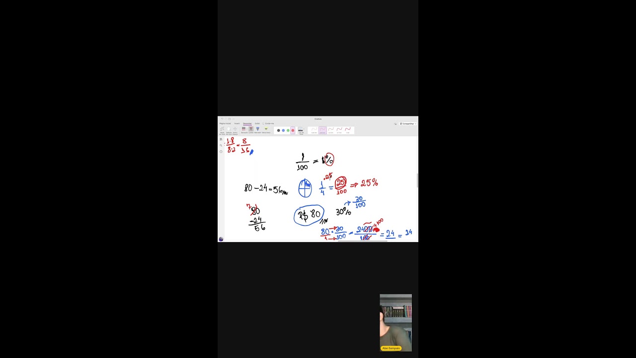 Números decimais e porcentagem  📱