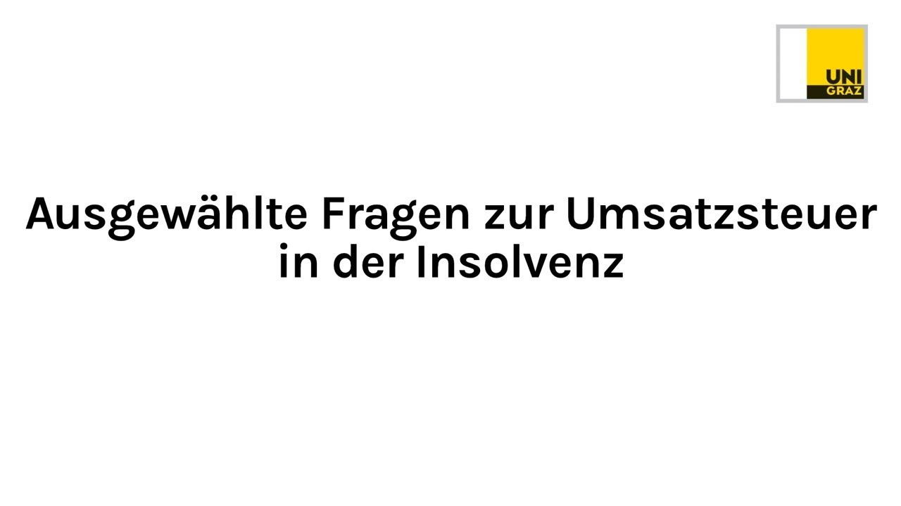 Ausgewählte Fragen zur Umsatzsteuer in der Insolvenz | Forum Steuerrecht