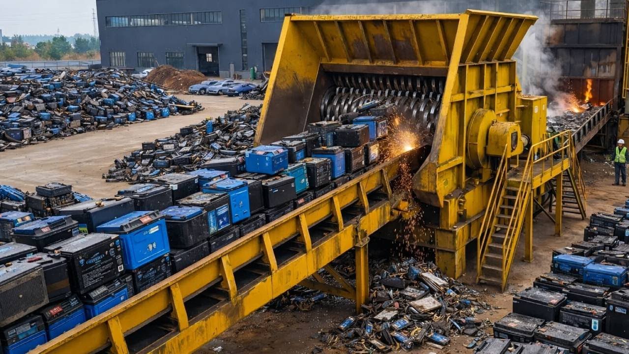 Inside the Battery Recycling Plant – Recovering Billion Dollar Metals | #factory