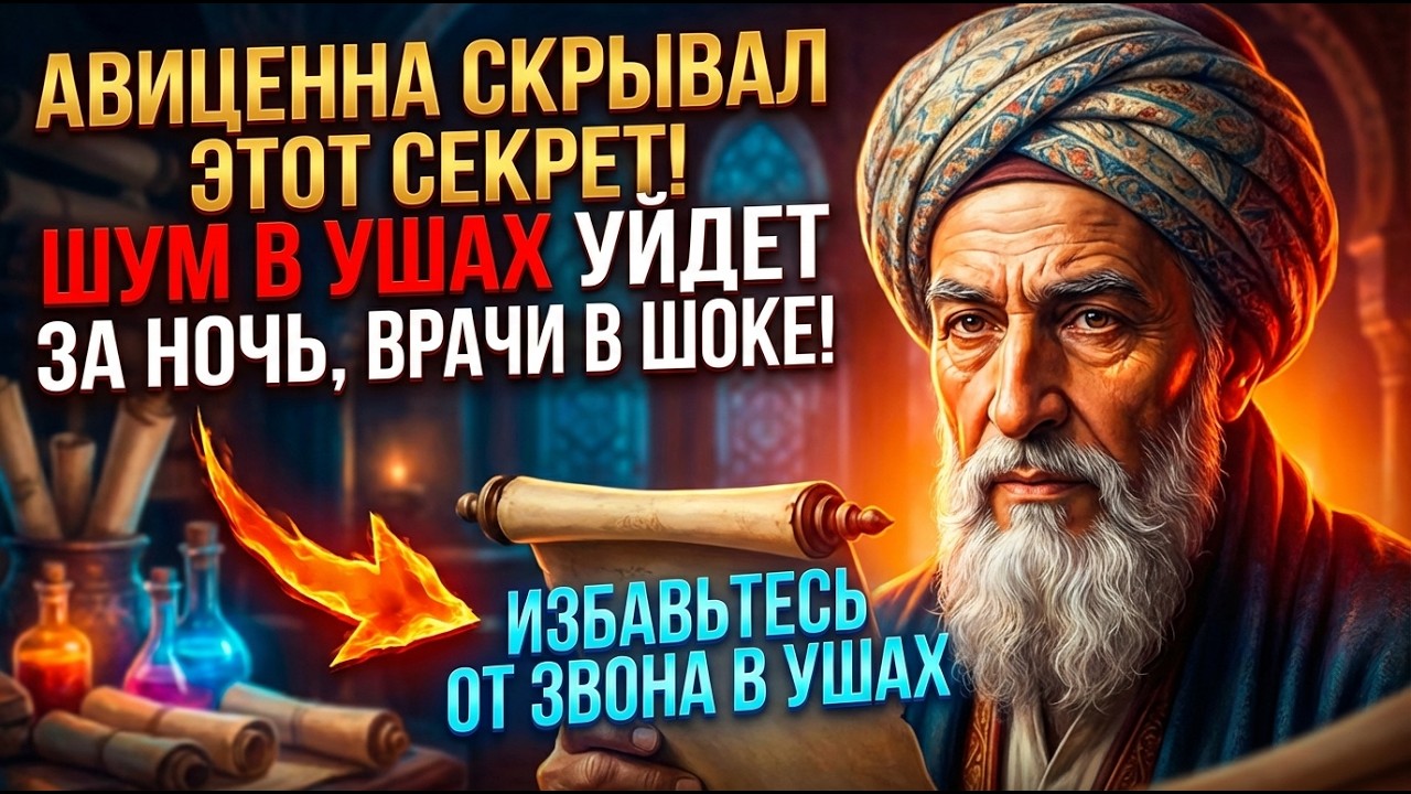 ДРЕВНИЙ МЕТОД АВИЦЕННЫ: 1 НОЧЬ — И ШУМ В УШАХ ИСЧЕЗНЕТ НАВСЕГДА!
