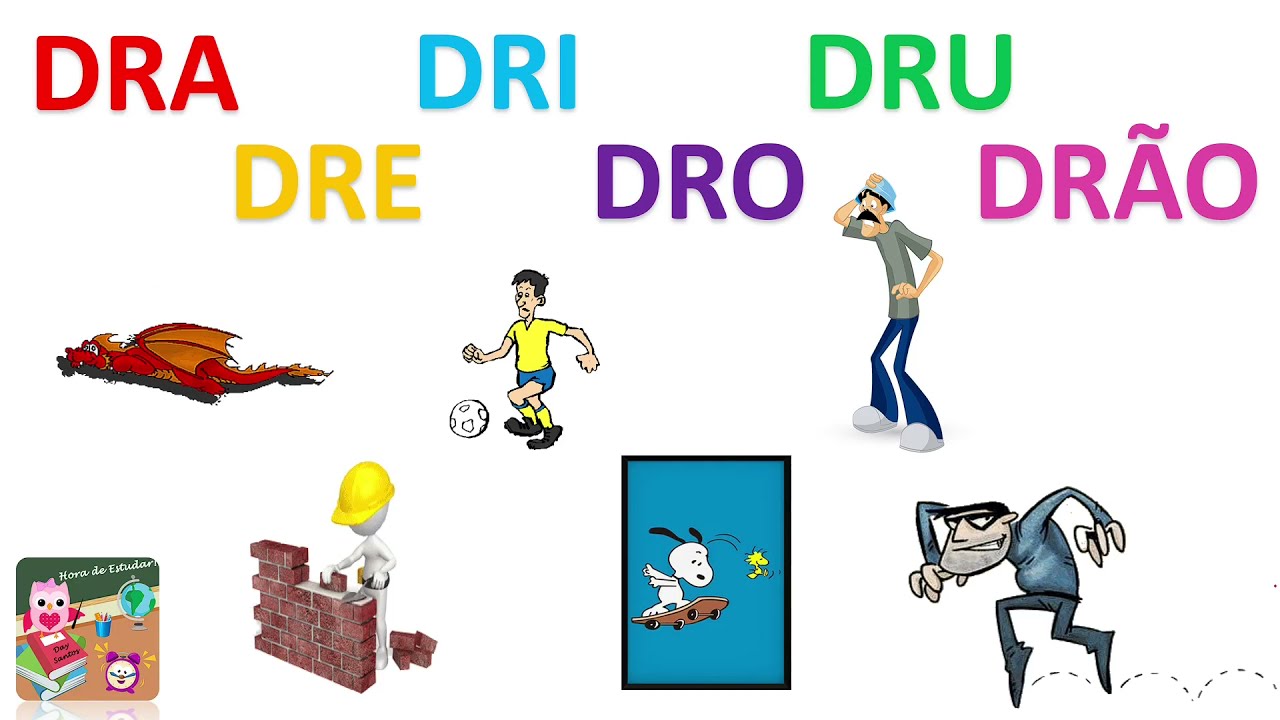 Sílabas Complexas DR | Dra - Dre - Dri - Dro - Dru - Drão | Vídeos Educativos | Hora de Estudar
