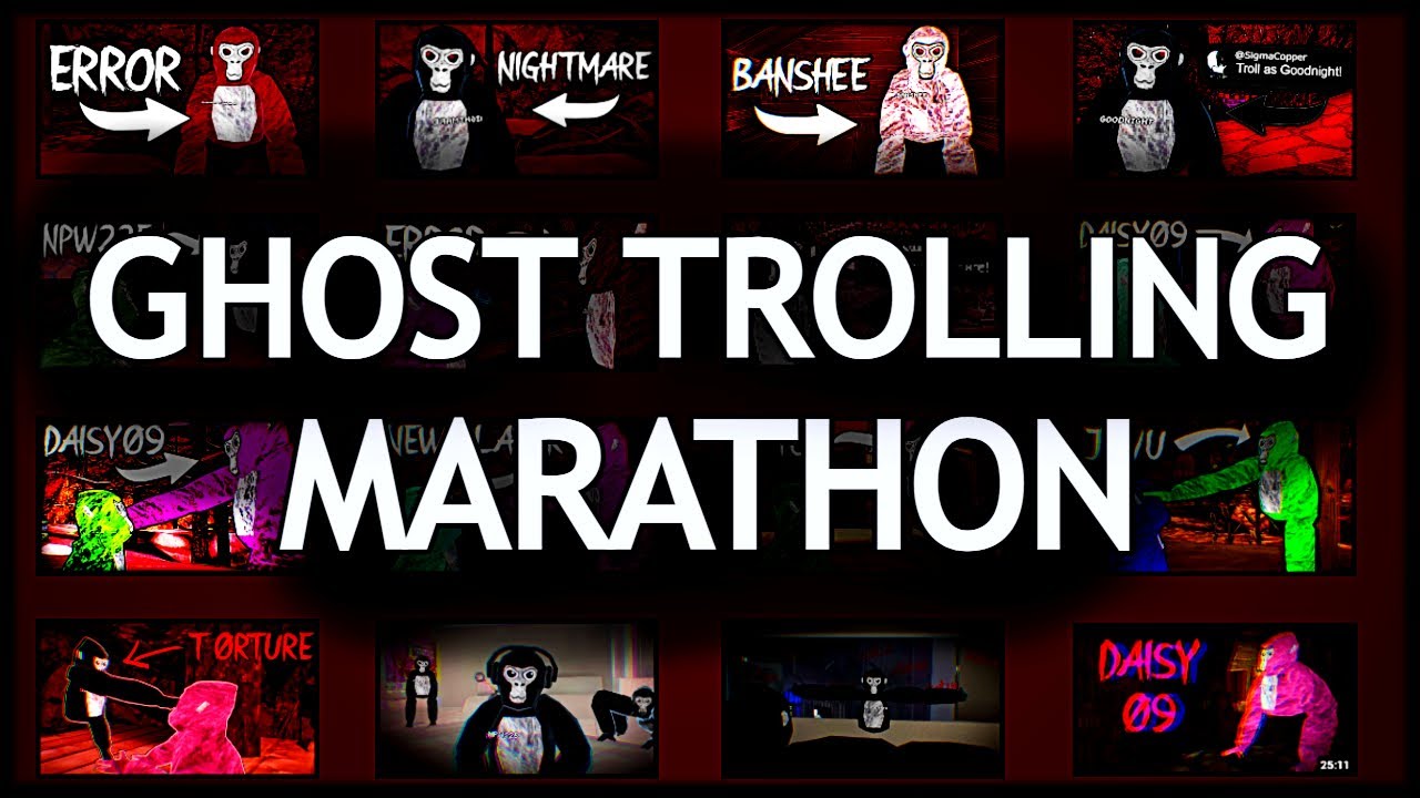 5 HOURS of Gorilla Tag Ghost Trolling