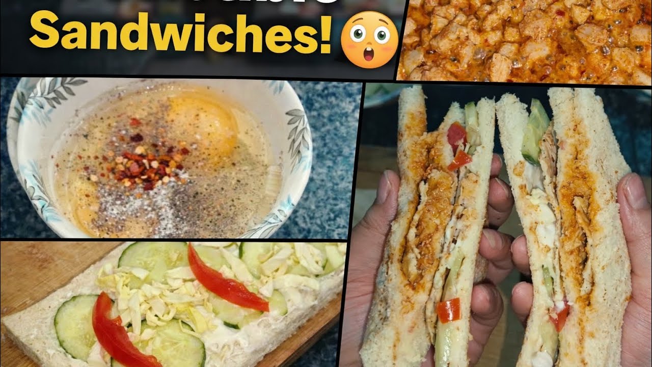 Bakery Style Chicken & Egg Club Sandwiches🥪 Cold Sandwiches Itne Mazedaar? Soft, Juicy & Loaded