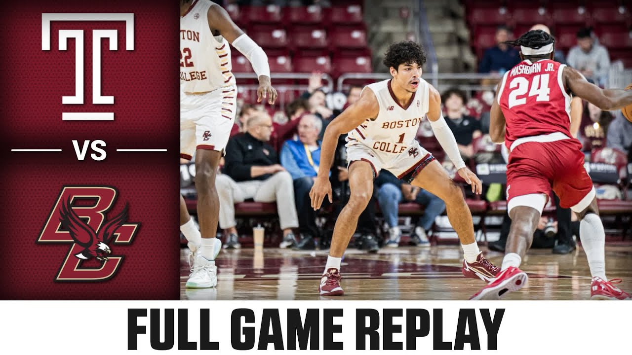 Temple vs. Boston College Full Game Replay | 2024-25 ACC Men’s Basketball