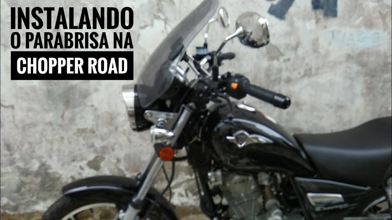 Instalando o Parabrisa Givi na Haojue Chopper Road 150