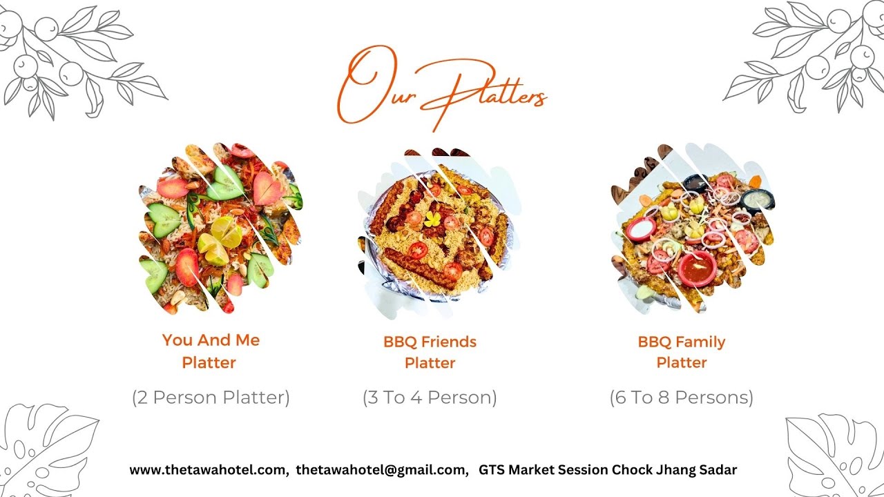 Discover Tawa Hotel Special Platters - A Delicious Journey Awaits!