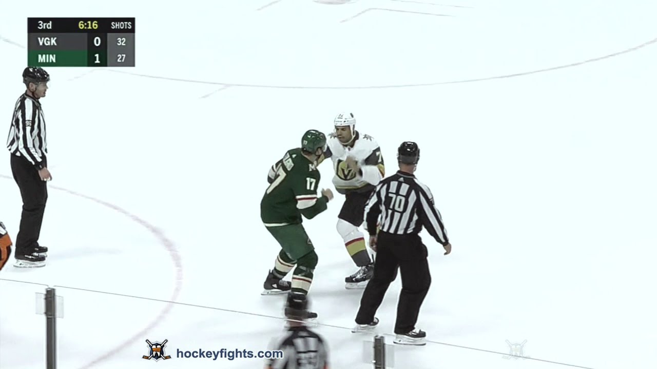 Ryan Reaves vs Marcus Foligno Oct 6, 2018