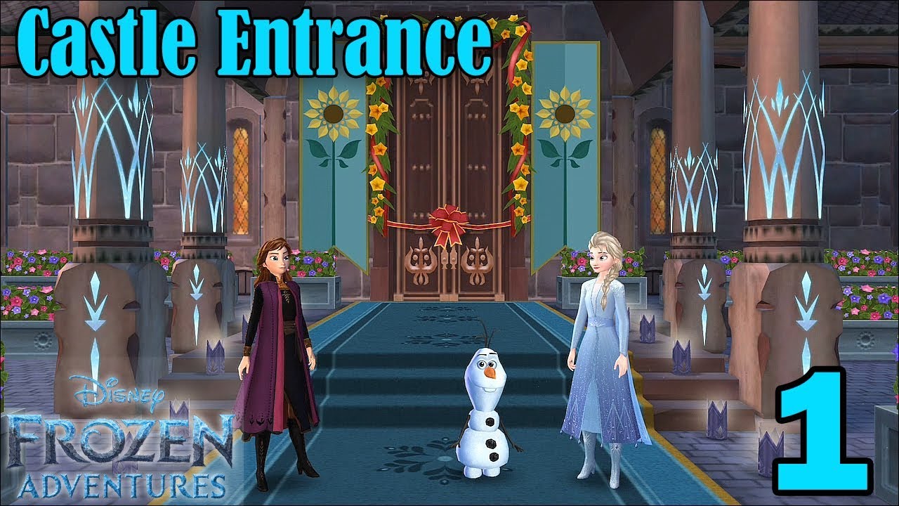 Disney Frozen Adventures Walkthrough Gameplay - Castle Entrance Completed - Part 1