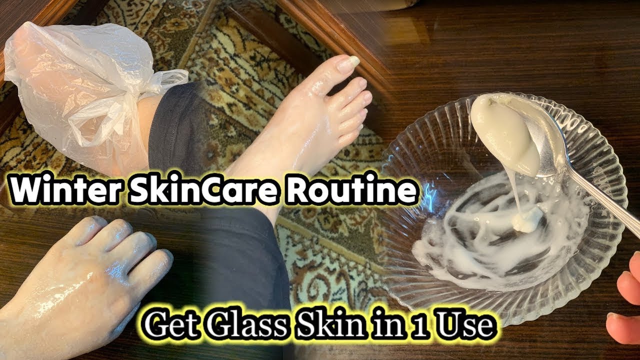 My Winter Skincare Routine | Get Glass Skin In Winters | Handfeet Whitening Remedy by Rabia Arif