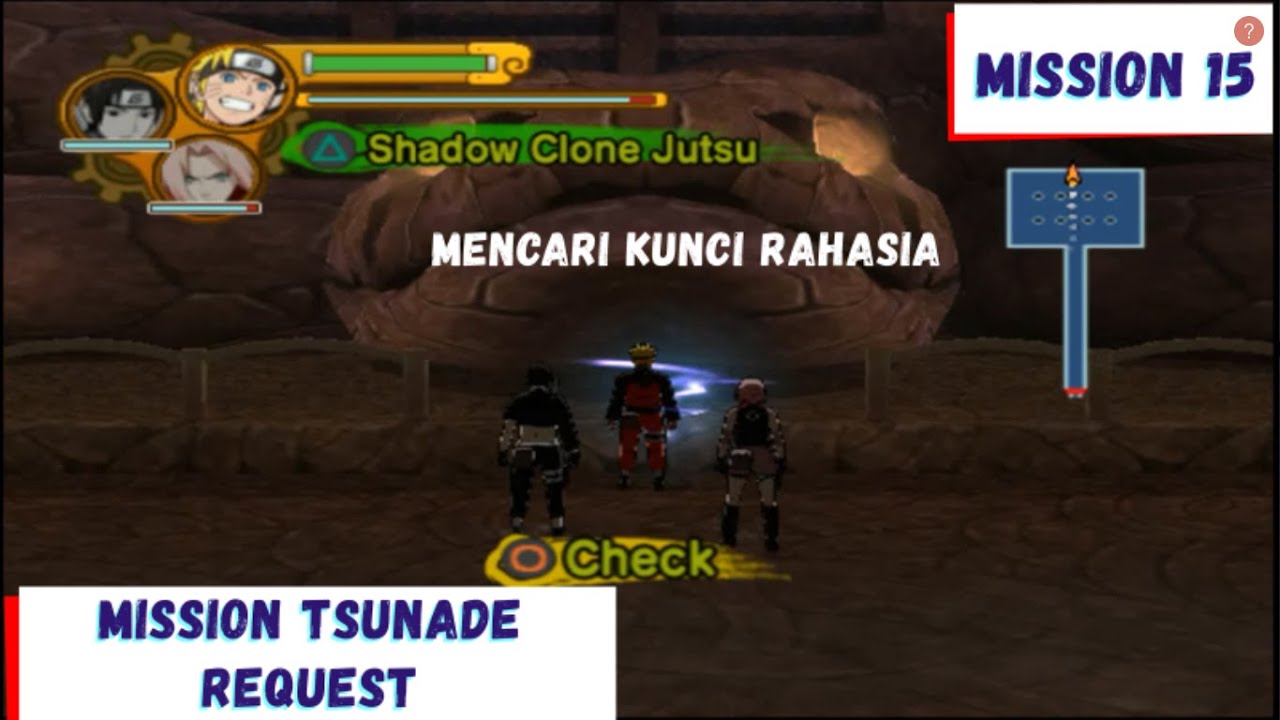 How to Complete Mission Tsunade Request: Searching in the dark | Naruto Shippuden Ultimate Ninja 5