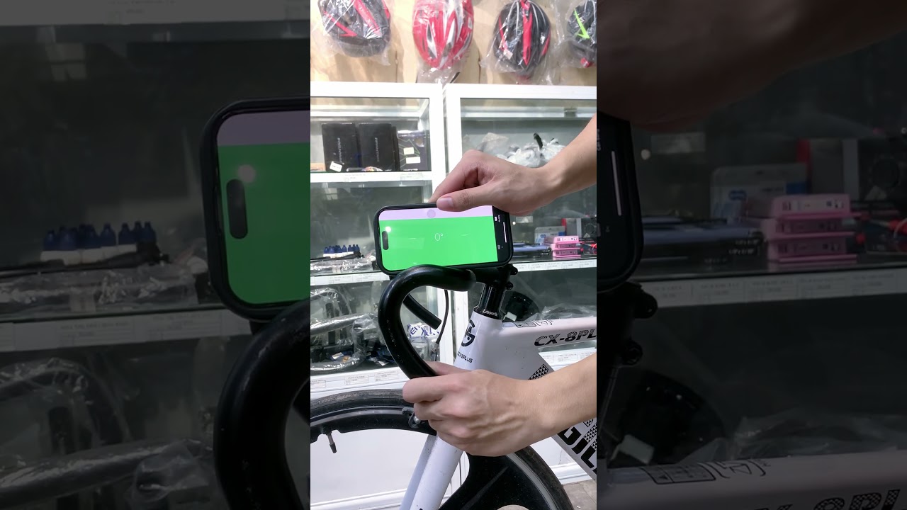 Easy handlebar alignment  #cyclingtips #cycling #cycletips #meoxedap #tipsandtricks